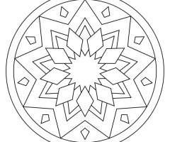 Coloriage Mandala facile